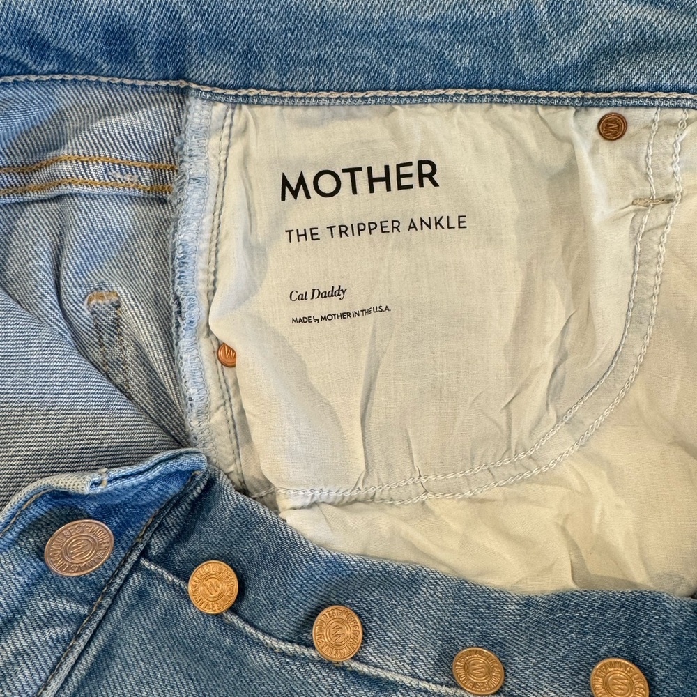 MOTHER The Tripper ankle fray jeans in the color Cat Daddy - size 31 - Picture 8 of 8